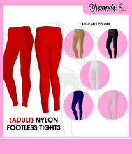 Load image into Gallery viewer, Nylon Footless Tights Adult