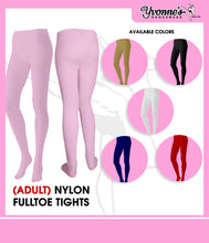 Load image into Gallery viewer, Nylon Full Toe Tights Adult
