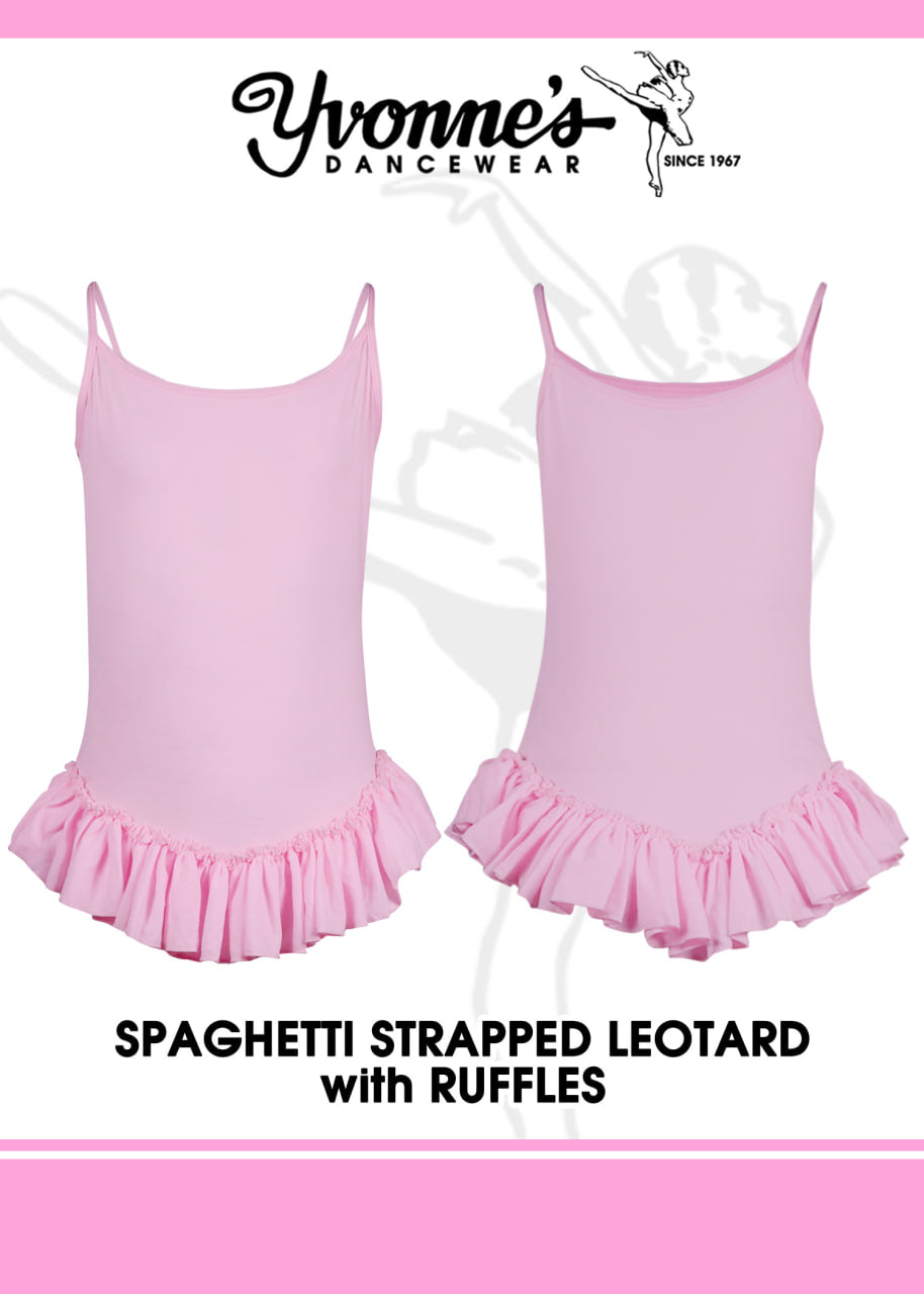 Spaghetti Strap Leotards with Ruffles (Children)