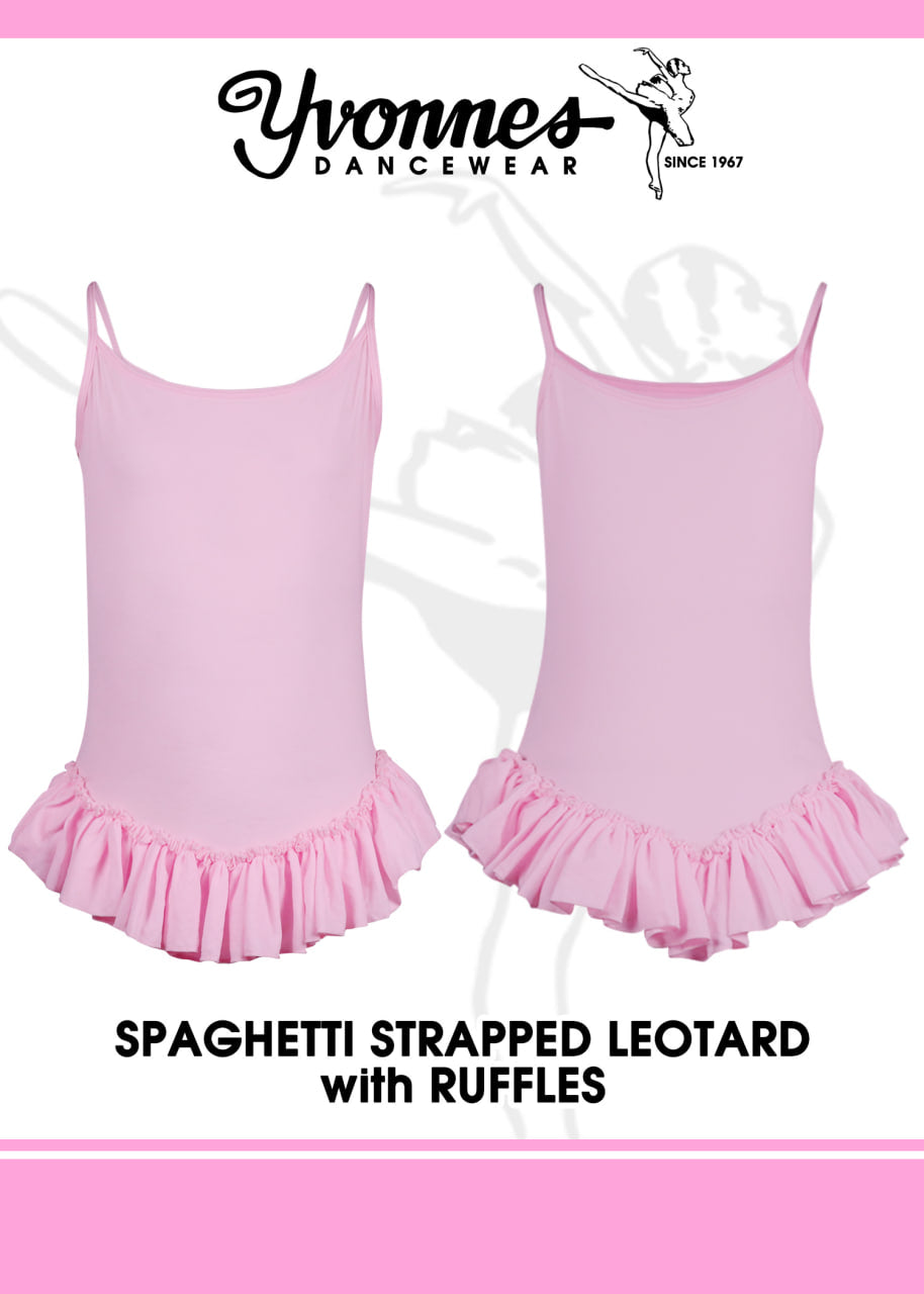 Spaghetti Strap Leotards with Ruffles (Children)