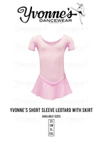 Load image into Gallery viewer, Short sleeve Leotard W/ Skirt
