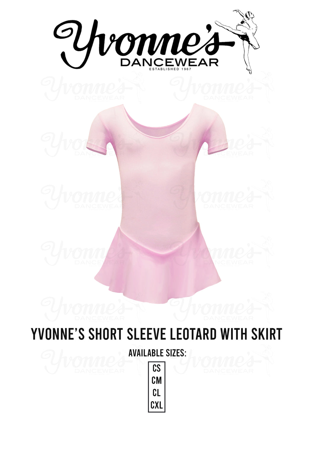 Short sleeve Leotard W/ Skirt